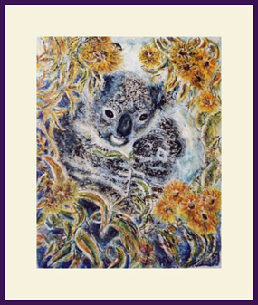 Koala and her baby