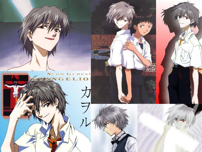One of the most beautiful guys in anime-Kaworu Nagisa.