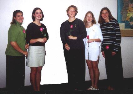 Fall 2000 new members pose for a picture.
