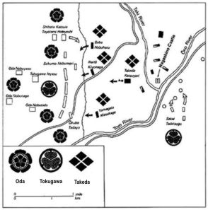 Map of Nagashino battle