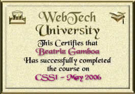 CSS1 Diploma