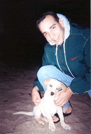 Bailey and Alain at the beach