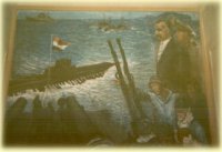 Nasser welcomes the Syrian submarine to Alexandria