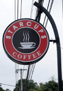 Echte namaak! Maar er was wel een echte Starbucks hoor...