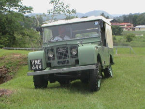 Finally in Panama! The historical vehicle VME 444, a 1950 Series One...  Drives like a dream! Click for more pictures!