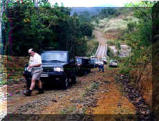 Bob heading up the group after a revine crossing...