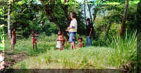 Some children checking us out