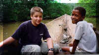 Robbie and new friend, Ernesto