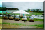 Panamanian parking only - some of the members after testing the track. Good times!