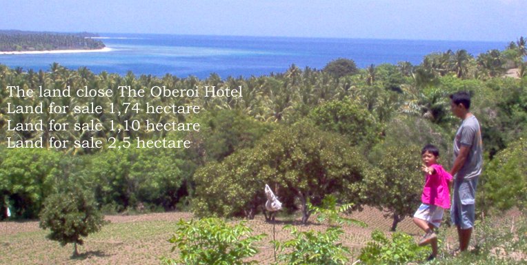 Property Lands for sale next Medana Resort & Restaurant and The Oberoi hotel Lombok Indonesia