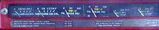 Fuel Tank, Oil Pressure and Oil Temperature Gauges