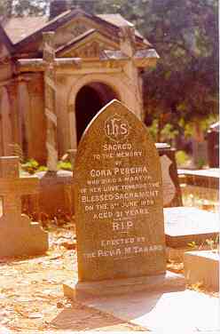 The Grave of Cora Pereira, Roman Catholic Cemetery, Bangalore