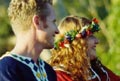 Sir Rufus & Lady Meg on their wedding day