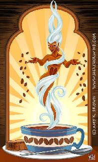 Java Goddess: art by A.K. Brown