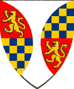 arms of Sir Ralph de Arundel, combining his fathers quarterings in flaunches