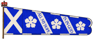 standard of Lady Saltoun, Chief of Clan Fraser