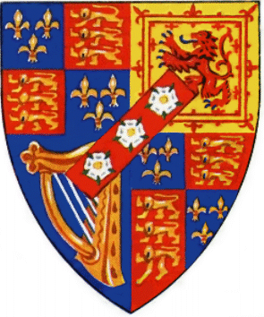 wapen met n bar sinister - die wapen van die hertog van St Albans