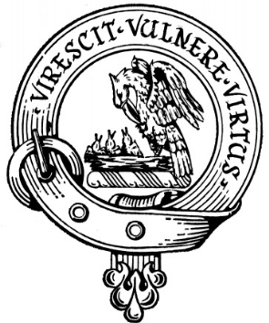 bonnet badge of Clan Stewart, showing the crest of the Earl of Galloway