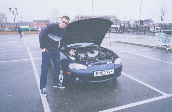 Darren and his new Mazda MX5