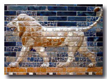 Uno de los leones de la Puerta de Ishtar.