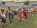 Garret and Brad near the front of the main pack