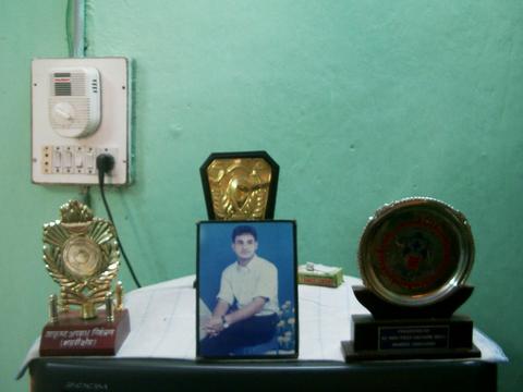 Allauddin at younger age and his medals