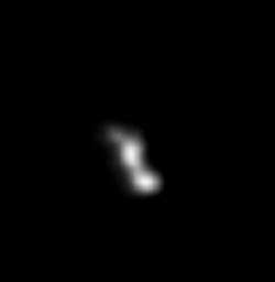 NASA Deep Space 1 image of Asteroid Braille