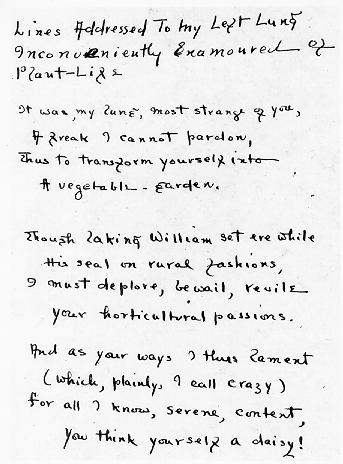 Adelaide Crapsey, page from notebook -- University of Rochester Library archives