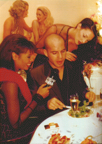 Billy with Lisa Canning and Ford Models