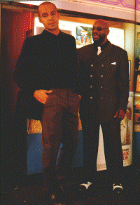 Billy with Isaac Hayes