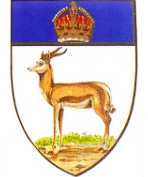 statant springbok in the arms of the Orange River Colony