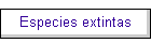 Especies extintas