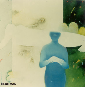 ‘Blue Man’ - A painting by Borpuzari