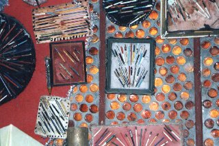 Her pencil collection
