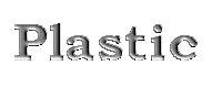 plastic text GIF 2