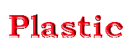 plastic text GIF 3