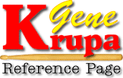 Gene Krupa Reference Page
