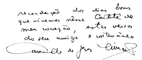 Dedicatria de Camillo