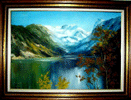 Lago - Óleo sobre tela.