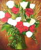 Rosas - Acrílica sobre  tela.