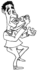 Apito - Caricatura de Nélson Capené