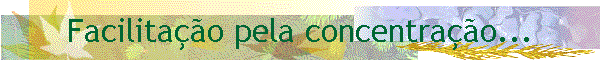 Facilitao pela concentrao...