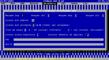 Menu Relatório -> Criar Layout - Tela 1 (13 Kb)