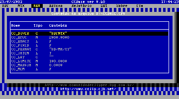 Menu MEM -> Lista Vars. (12 Kb)