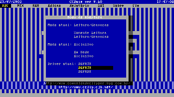 Menu DBF -> Modo de Abertura (12 Kb)