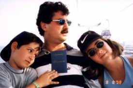 Eu, o pai e a Tita ...