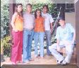 Com os filhos e amigos