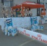 Trofus e ao fundo Barraca da Royal Canin