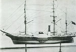 modelo da Fragata Amazonas