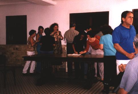 The traditional coffee and tapioca for the community after the Divine Liturgies